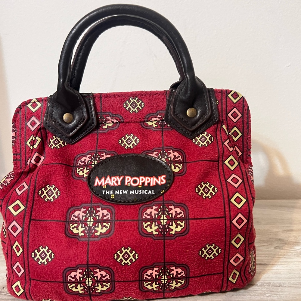 DISNEY MARY POPPINS The New Musical Mini Carpet Bag Purse Tote Collectible